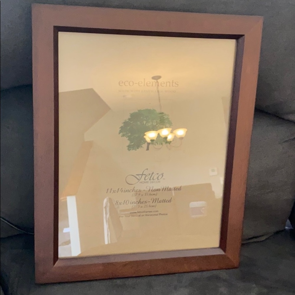 (3) 11x14 Beautiful Wood Wall frames Set of 3